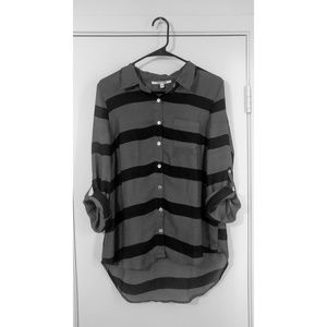 Daniel Rainn Stripe Roll Tab Button Down